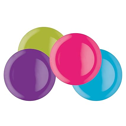Colourworks Vierteiliges Melamin-Essteller-Set, 28 cm