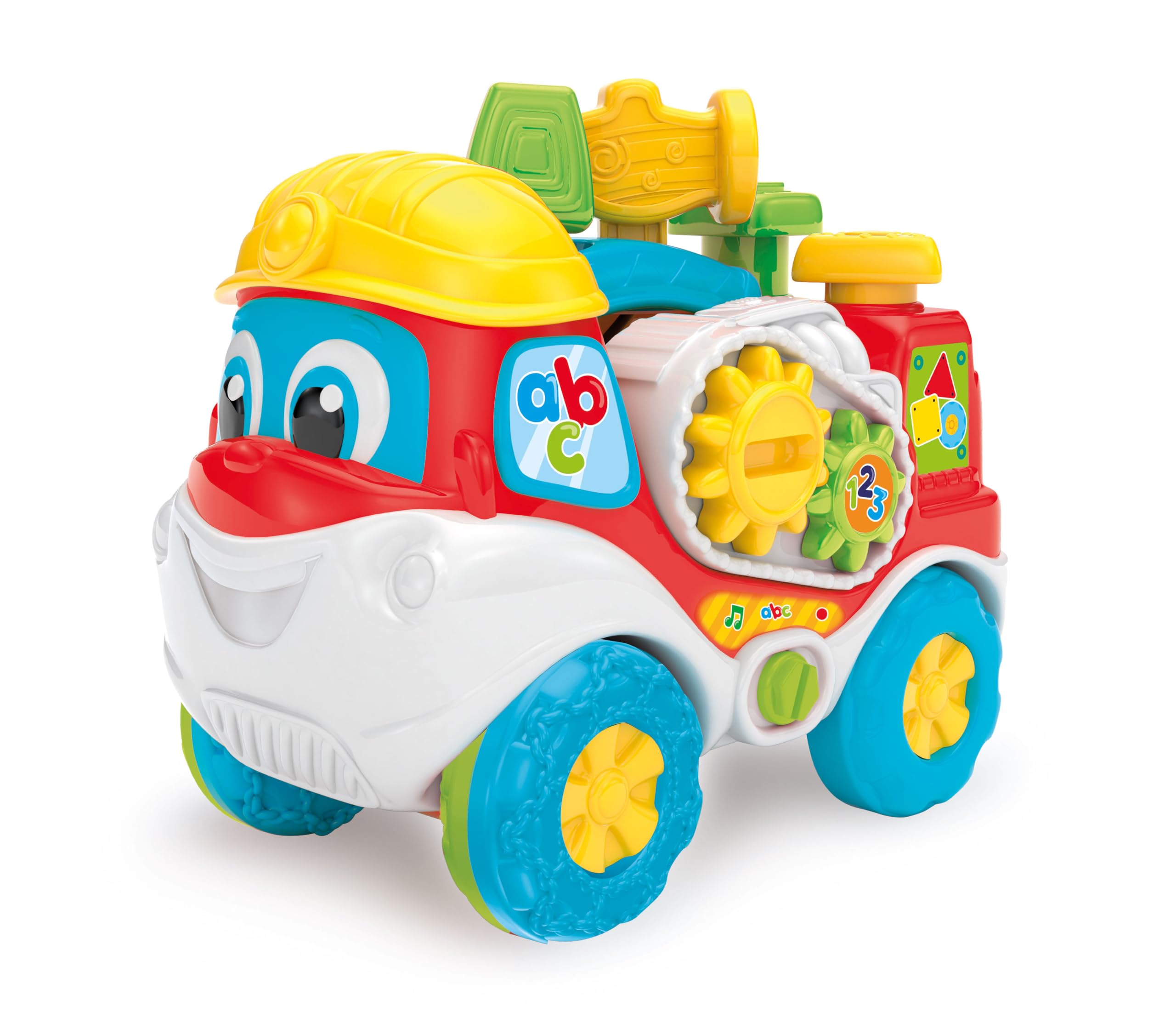 Clementoni- Interactive Tool Truck: Includes Lights & Sounds to Learn Letters, Numbers & More (18+ Months)