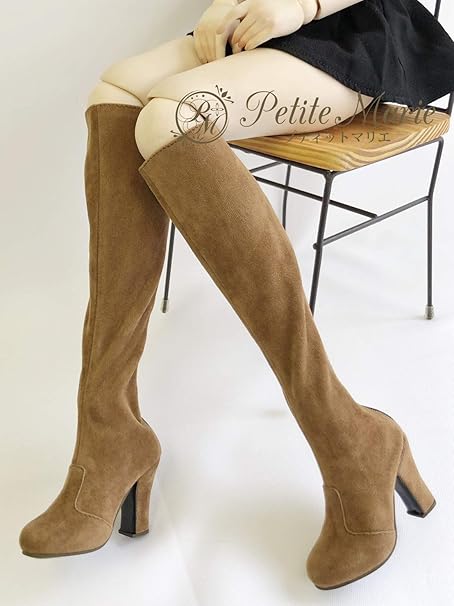 Amazon Petite Marie 1 3 Dd Sd対応 靴 茶 ロングスエードブーツ 秋冬 60cmドール Bjd 人形服 プティットマリエ No 0070 ドレス アクセサリー おもちゃ