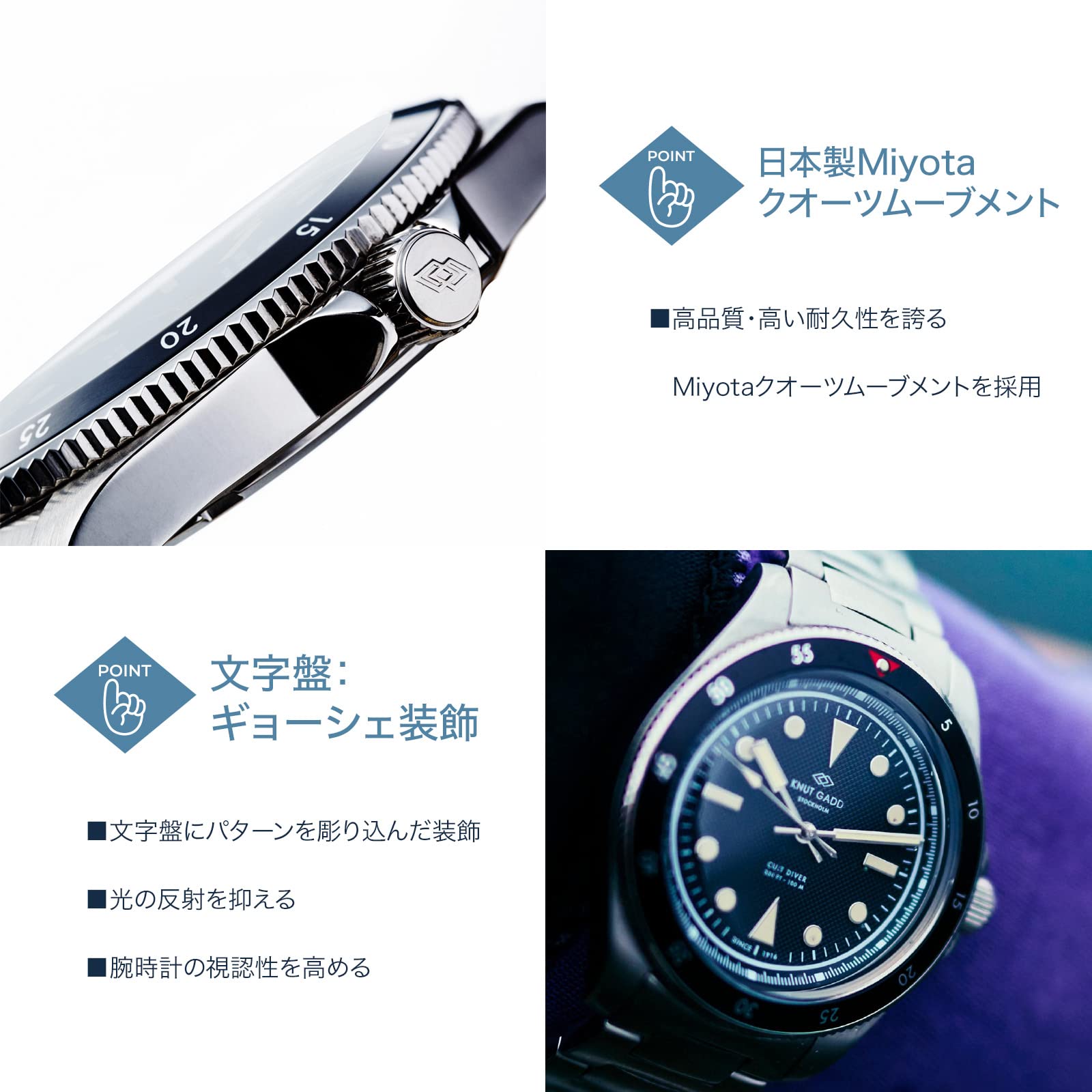 Mua Knut Gadd Watch CULT DIVER Sport Watch Men Men 3 Year Warranty 
