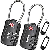 Diyife TSA Luggage Locks, [with Luggage Tags] [2 Packs] 3-Digit Security Padlock, Combination Padlocks, Code Lock for Travel 