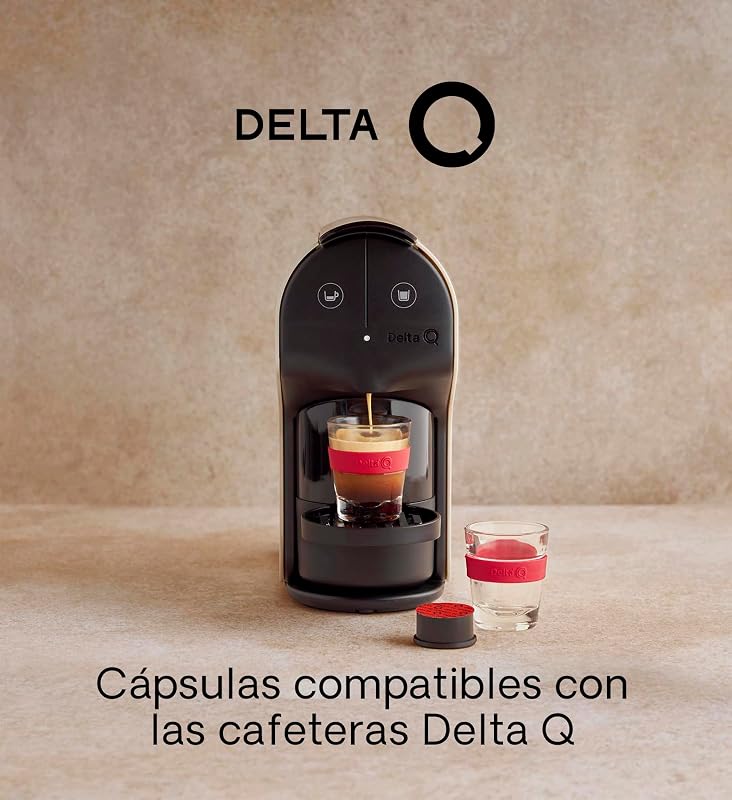 Delta q - cápsulas de café moído qharacter - espresso intenso com notas de caramelo e nozes - intensidade 9 - moído natural - 40 cápsulas