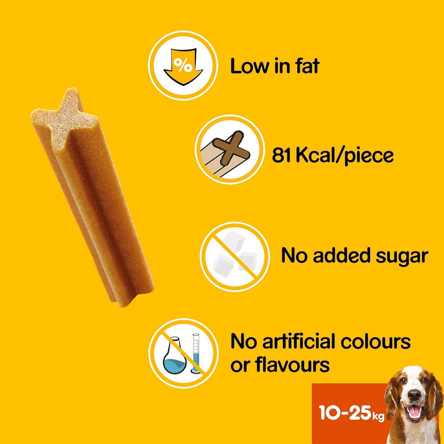 Pedigree DentaStix - Daily Dental Chews For Medium Dogs (10-25 kg), 112 Sticks, 25.71 g (Pack of 112) - Image 5