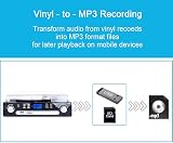 DIGITNOW Vinyl Record Player Bluetooth Turntable with USB Encoding AM/FM Radio view 4