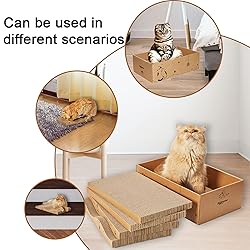 RUBMEOW Cat Scratcher Cardboard Pad Scratch