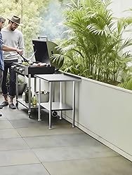 Atelicf Stainless Steel Prep Table for Work, 24
