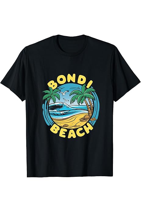 Amazon.com: Bondi Beach Australia Premium T-Shirt : Clothing, Shoes \u0026  Jewelry
