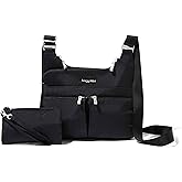 Baggallini Crossbody Travel Bag 11x8.5 Lightweight Water-resistant Nylon Handbag