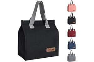 Lunch Bags for Women Men, Reusable Insulated Leakproof Lunch Box Bag for Adult Kids, Small Cooler Bag for Work School Picnic 