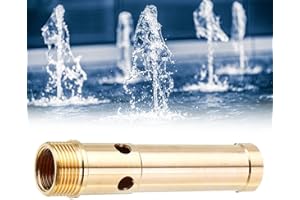 PATRAVIOUS Brass Bubbling Fountain Nozzle, G1/2 Female Thread G3/4 Male Thread Bubbling Fountain Nozzle, Brass Spray Head Pond Sprinkler for Garden Pond Amusement Parks Fountain