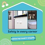 BooBoo Baby 4 Pack Child Proof Refrigerator Locks Adjustable 3-7in view 6