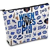 FOTAP Sorority Gifts When Doves Phi Makeup Bag Zeta Greek Sorority Cosmetic Bag Black Sorority Gift Zeta Social Worker Gift (DOVES)