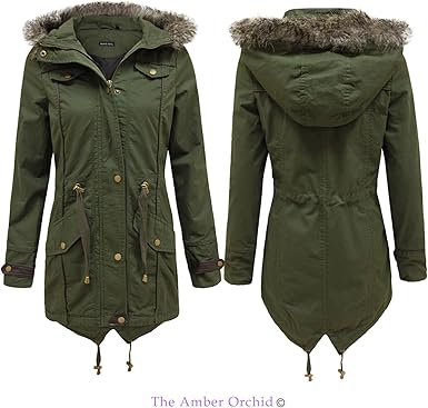 ladies lightweight parka coats