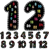Ireer 12 Pcs Multiplication Chart Posters for Classroom Multiple Math Posters from 1 to 12 Counting Numbers Back to School Elementary Kids Leaning Bulletin Board Decor(Black,Classic)