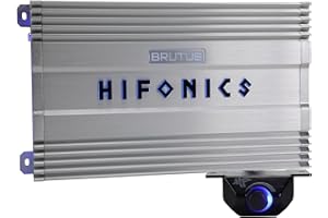 Hifonics BG-2200.1D Brutus Gamma Monoblock Super D Class 2200 Watt Car Audio Sound System Subwoofer Speaker Amp Amplifier with Bass Knob
