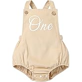 IBTOM CASTLE Baby Girls Boys First Birthday Outfit Sleeveless Corduroy Romper Cake Smash Photo Shoot One Year Old Clothes