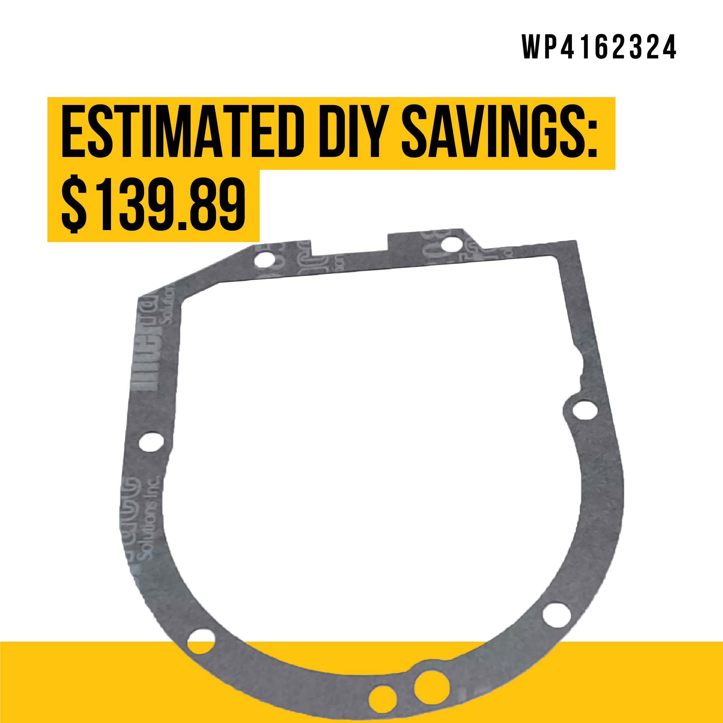 WP4162324 4162324 Transmission Case Gasket - Compatible Whirlpool KitchenAid Mixer Parts - Replaces AP6009161 557511 PS11742306 - Exact Fit for Stand Mixers, Made of Durable Materials