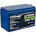 ExpertPower 12V 100Ah Lithium LiFePO4 Deep Cycle Rechargeable Battery | Bluetooth | 2500-7000 Life Cycles & 10-Year Lifetime | Built-in BMS | RV, Camper, Solar, Trolling Motor, Overland, Off-Grid