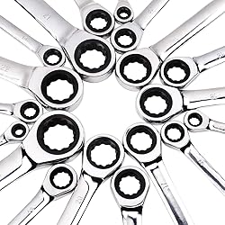 Egofine 18pc Metric Wrench Set, 6 mm - 24 mm Chrome