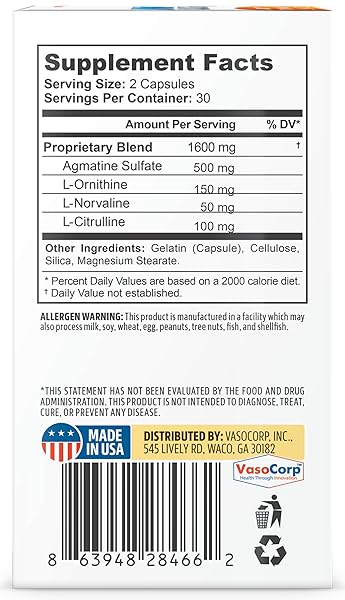 NEUROPAWAY KIDNEY SUPPORT SUPPLEMENT WITH AGMATINE SULFATE, L-NOVALINE, L-ORNITHINE, L-CITRULLINE PROVIDES FAST, POWERFUL KIDNEY SUPPORT, 60CT