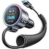FLYLEAD 200W Car Charger USB C Fast Charge, [GaN] PD100W Fast Car Charger | Cigarette Lighter Phone Charger Adapter for iPhone 18/17/16/15 Pro Max, MacBook Pro Air Laptop, Samsung S26/S25, Pixel, iPad