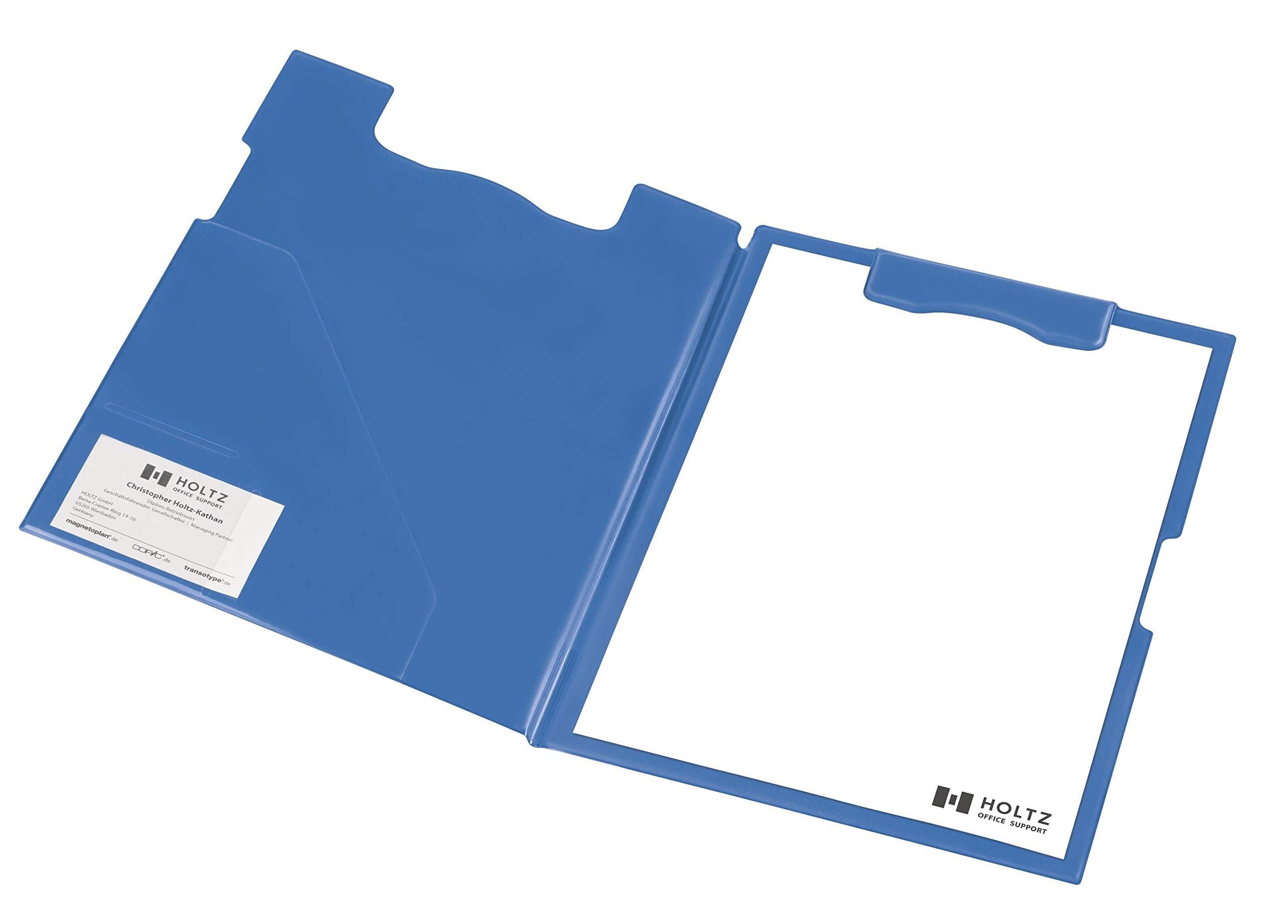 Magnetoplan Magnetic 1131603 Clipboard File A4 Assorted Blue and Black with Transparent Pocket