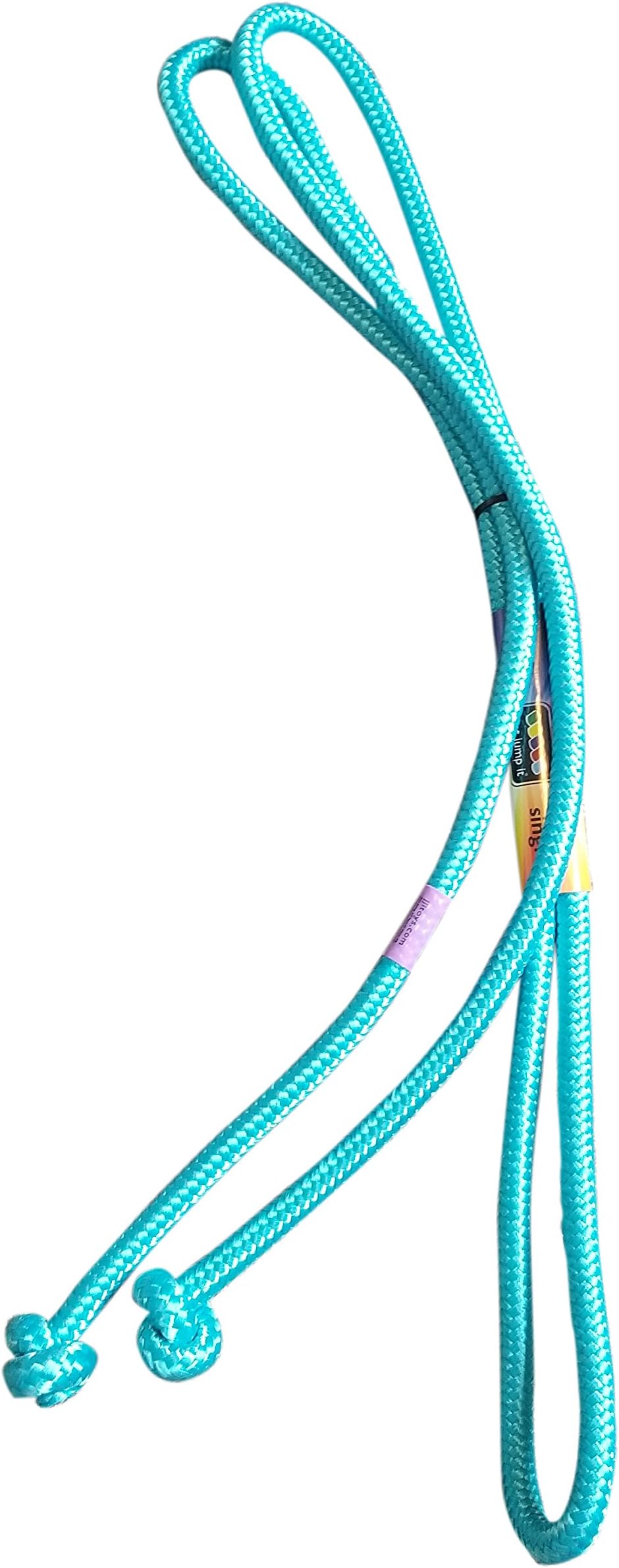 Just Jump It 8' Foot Single Jump Rope for Kids Women and Men - Active Outdoor Youth Fitness Excersing Equipment - Braided Nylon Gym Accessories