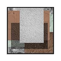 SIGNWIN Framed Canvas Wall Art Texture Painting Canvas Prints Home Artwork Decoration for Living Room,Bedroom - 16x16 inches