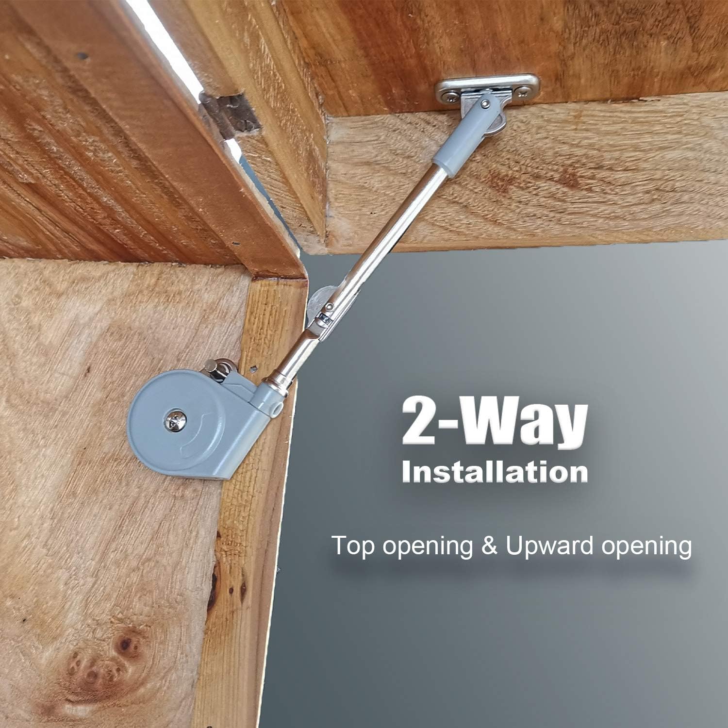 Ruyufe Lid Stay 105 Degree Open With Soft Close Lid Support For Toy Box And Upward Top Opening Flap Doors Easy To Install Hinges Cabinet Hardware Smileforallsociety Org