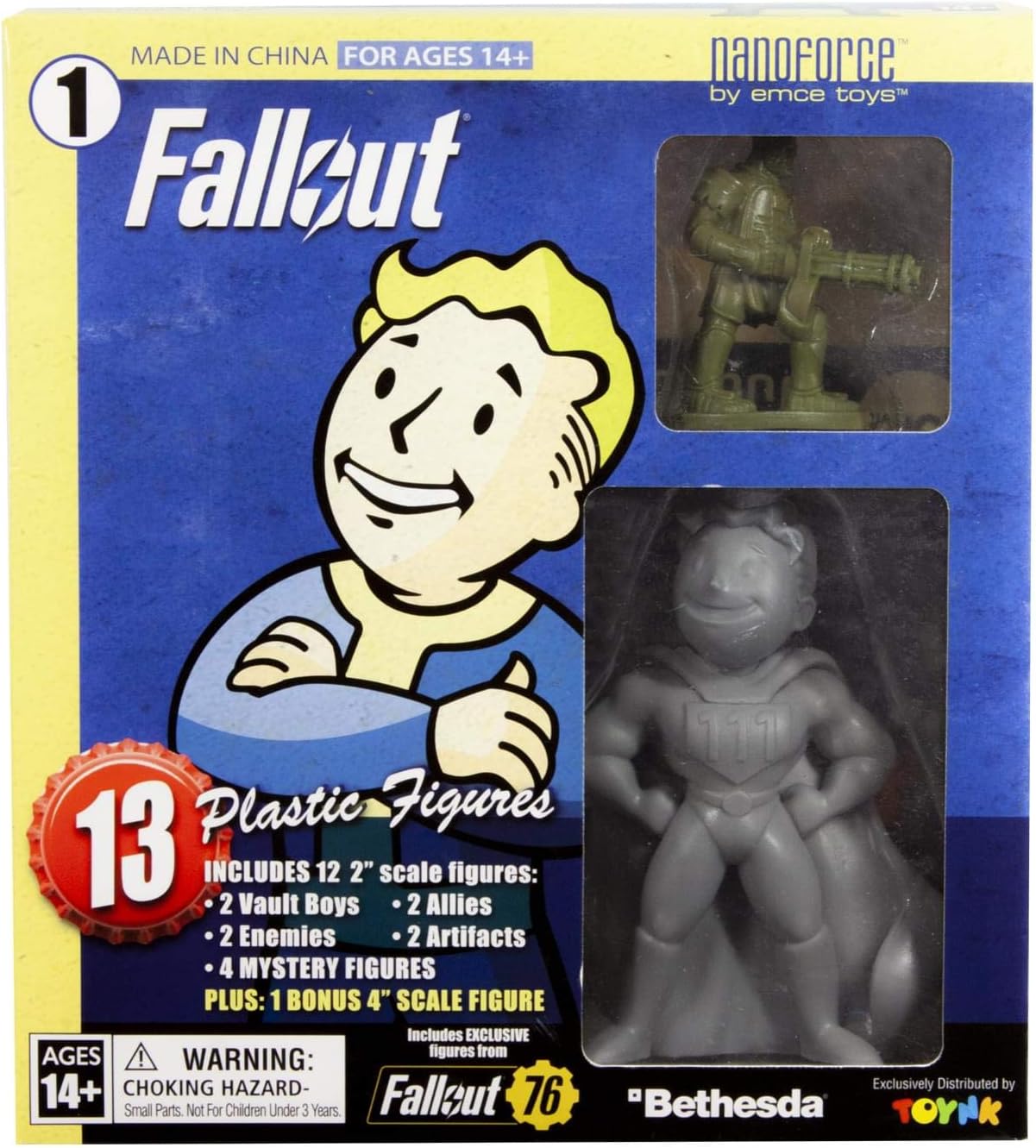 Fallout Nanoforce Series 1 Army Builder Figure Collection - Boxed Volume 1, Green, Brown, 4 inches - Image 3