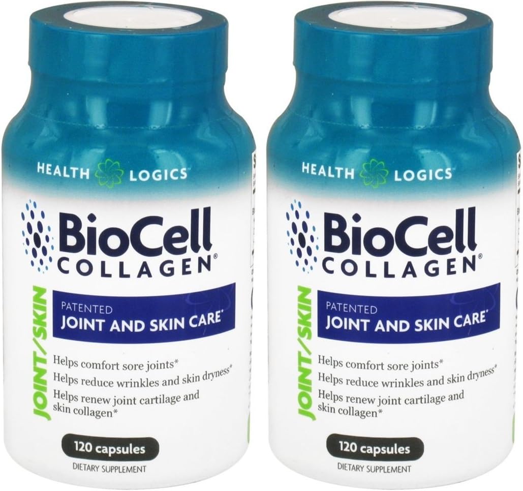 Health Logics BioCell Collagen Joint and Skin Care 120 Capsules (2 Pack)