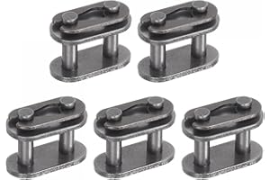 uxcell 5Pcs Chain Master Connector Link Roller, 3/8" Pitch Carbon Steel, Standard Connecting Split Links for 06B Chain