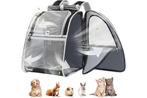 Pawaboo Cat Backpack with Window Blind, Pet Carrier Backpack with Breathable Airmesh for Small Cats Dogs, Upgrade Sunproof Co