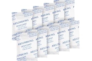 ABSORBKING Silica Gel Packets, 1 Gram 250 Packs Moisture Absorbers for Food Storage, Premium Color Indicating Desiccant Packs for Food, Seeds, Jewelry, Electronics