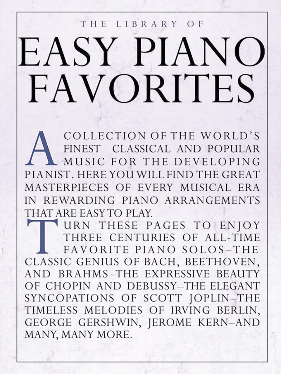 The Library Of Easy Piano Favorites (Library of Series)