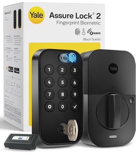 Yale Z-Wave Smart Lock Deadbolt, Keypad & Fingerprint Access