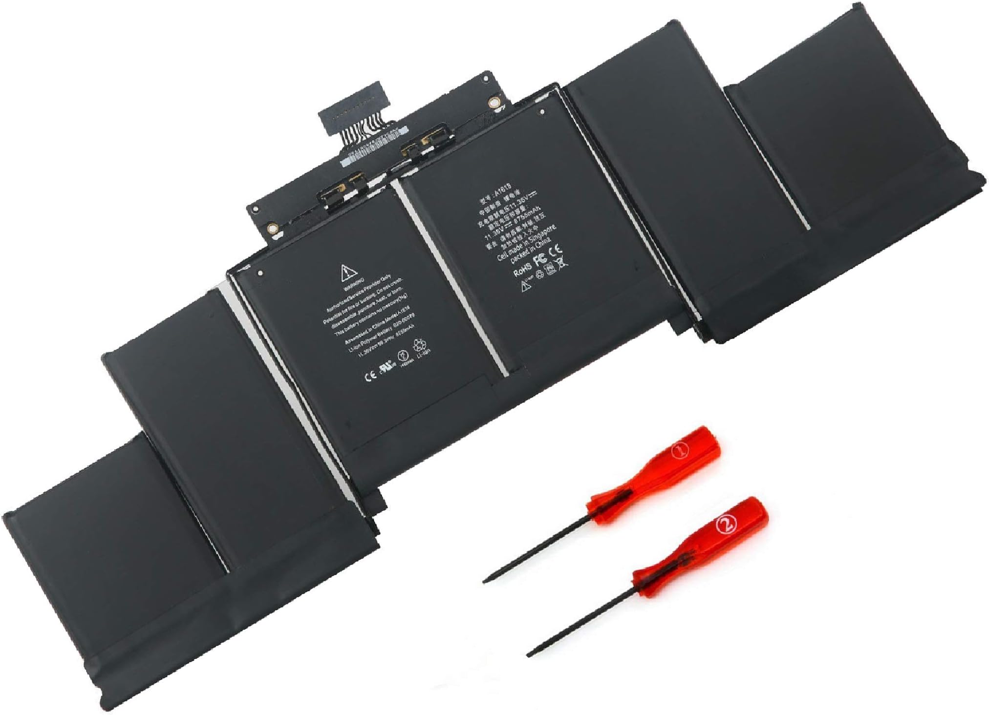 HUSAN Compatible A1618 Laptop Battery Replacement for MacBook Pro 15" A1398 Retina (2015 Version), Fit 020-00079 MJLQ2LL/A MJLT2LL/A