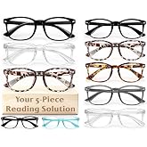 CHEERS DEVICES Reading Glasses for Women Men, Blue Light Readers for Men Women 10-Pack 1.5x Aldult