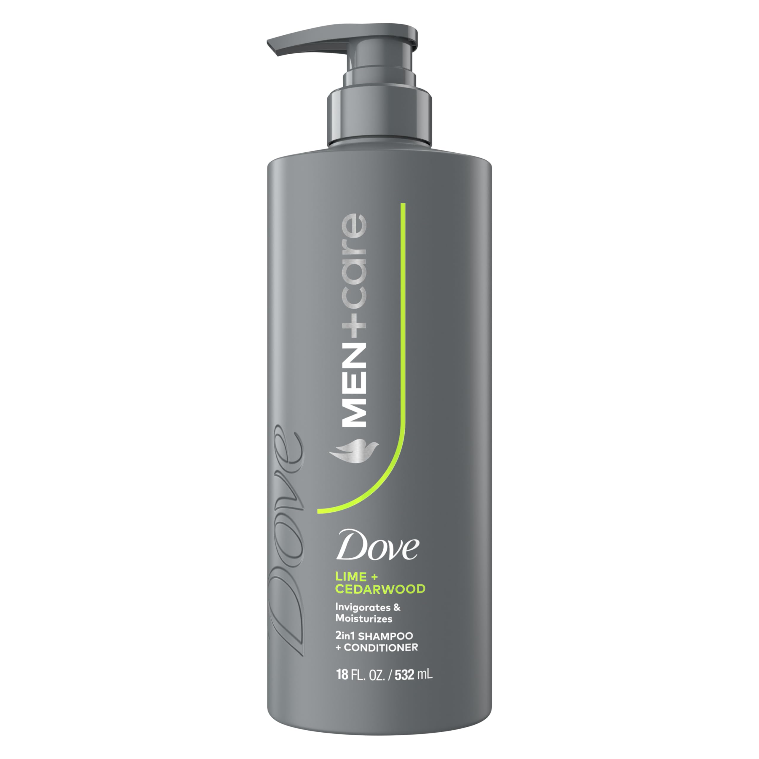 Photo 1 of DOVE MEN + CARE Shampoo 1 count Lime & Cedar for Real Hair that Powers Up Hair Strength, with Invigorating & Moisturizing Results, 18 Fl oz