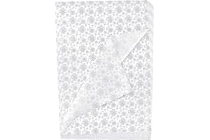 TUPARKA 100 Silver Christmas Snowflake Tissue Paper Sheets 50 * 35cm Christmas Wrapping Paper for DIY and Craft Gift Bags Dec