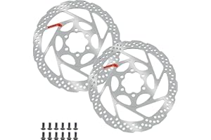 DYISLAND 2Pcs 140mm 160mm 180mm Bike Disc Brake Rotor with 12 Bolts, Bicycle Brakes Rotors, Vacuum Coating Technology, Center Hole Distance 44mm, for MTB Mountain Road Bikes BMX (2pcs, 160mm)