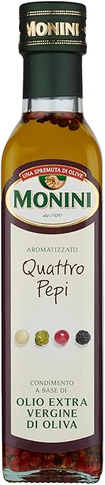 title=Monini Olio Aromatizzato 250Ml 4 Pepi- [confezione da 2]