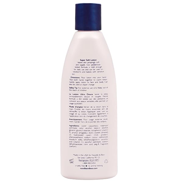 NOODLE & BOO SUPER SOFT MOISTURIZING LOTION FOR DAILY BABY CARE, 8 FL OZ