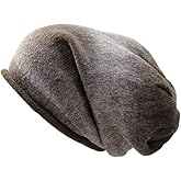 RW Multi Colorful Soft Big Slouchy Beanie Hats (Brown Multi)