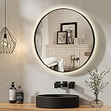 TheiaMo 36" Round LED Bathroom Mirror, Wall Mounted