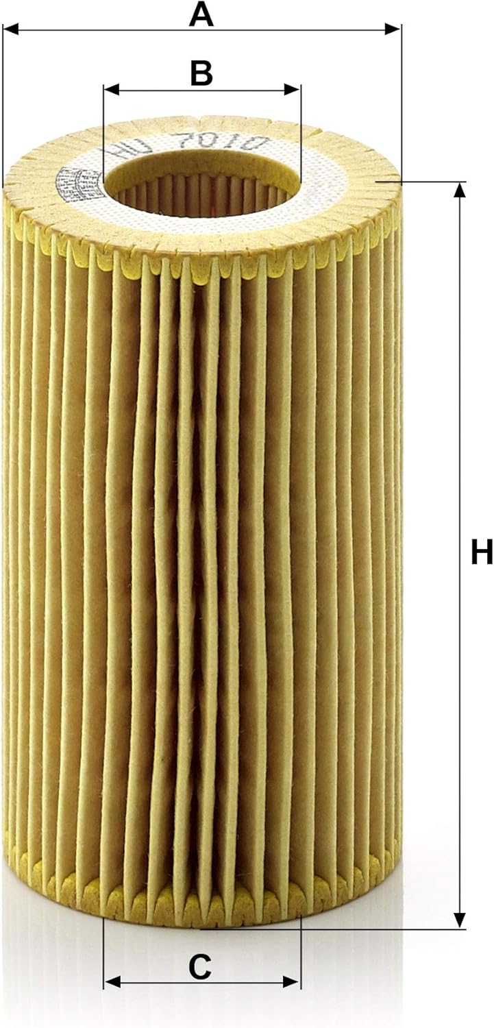 MANN-FILTER HU 7010 z Oil Filter - for Cars + Transporters, Yellow, Einzelpack - Image 3