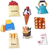 Refrigerator Magnets for Fridge Magnets, 8PCS 3D Resin Creative Natural Food Shaped Funny Magnets Refrigerator for Kitchen Magnet Decorative Home Decor, Magnetic Whiteboard or Blackboard (8)