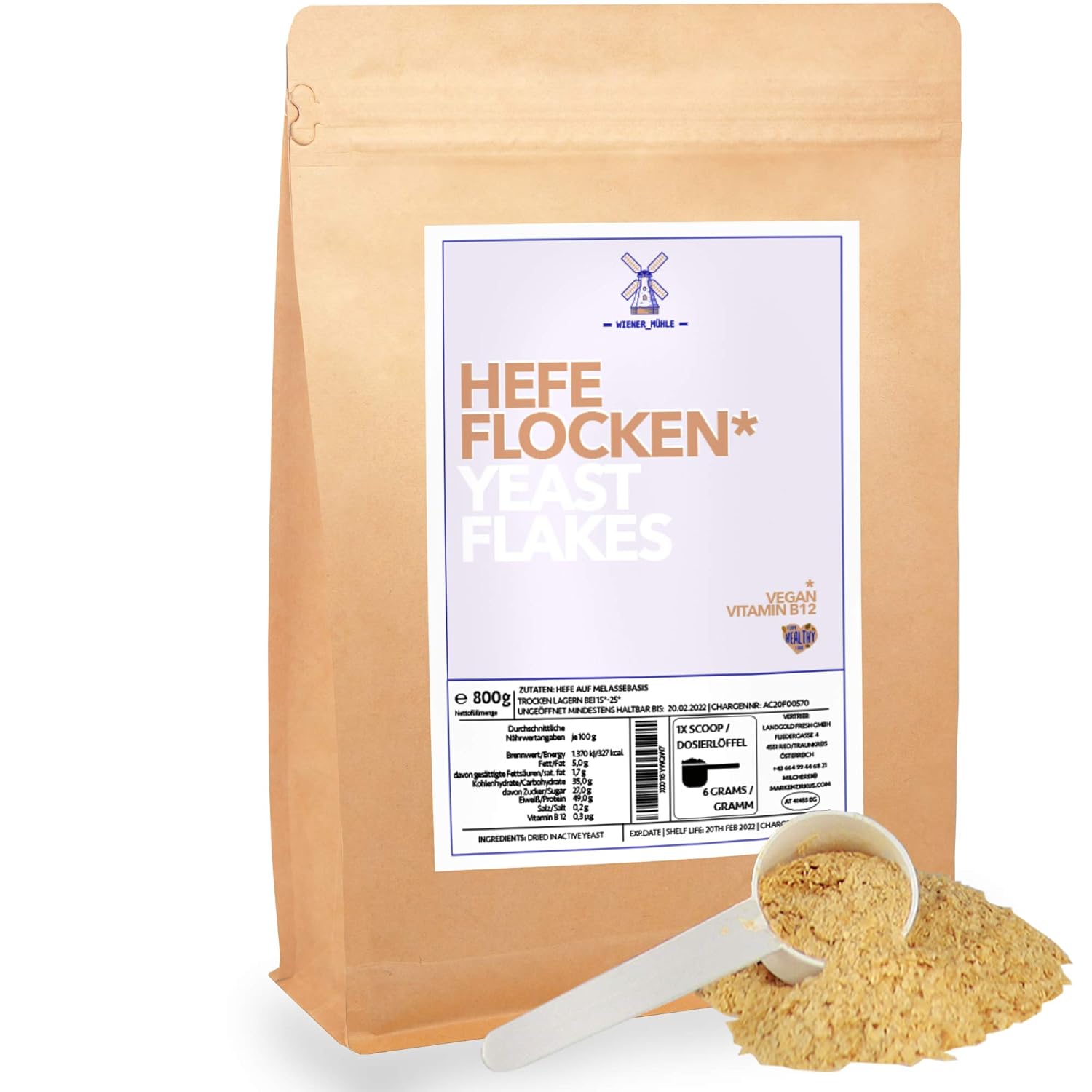 Hefeflocken 600g Nährhefe köstliches Käse Aroma - Vegan Yeast Flakes inkl. Dosierlöffel: Amazon.de: Lebensmittel & Getränke - 