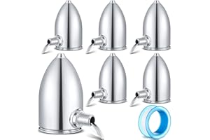 Gisafai 6 Pack Steam Radiator Air Vent Heat Regulator Float Type Valve Angle Mount 1/8 In. NPT Steam Radiator Air Valve