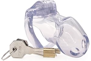 Lightweight Premium Medical Grade Resin Chastity Device Male Briefs (Transparent)